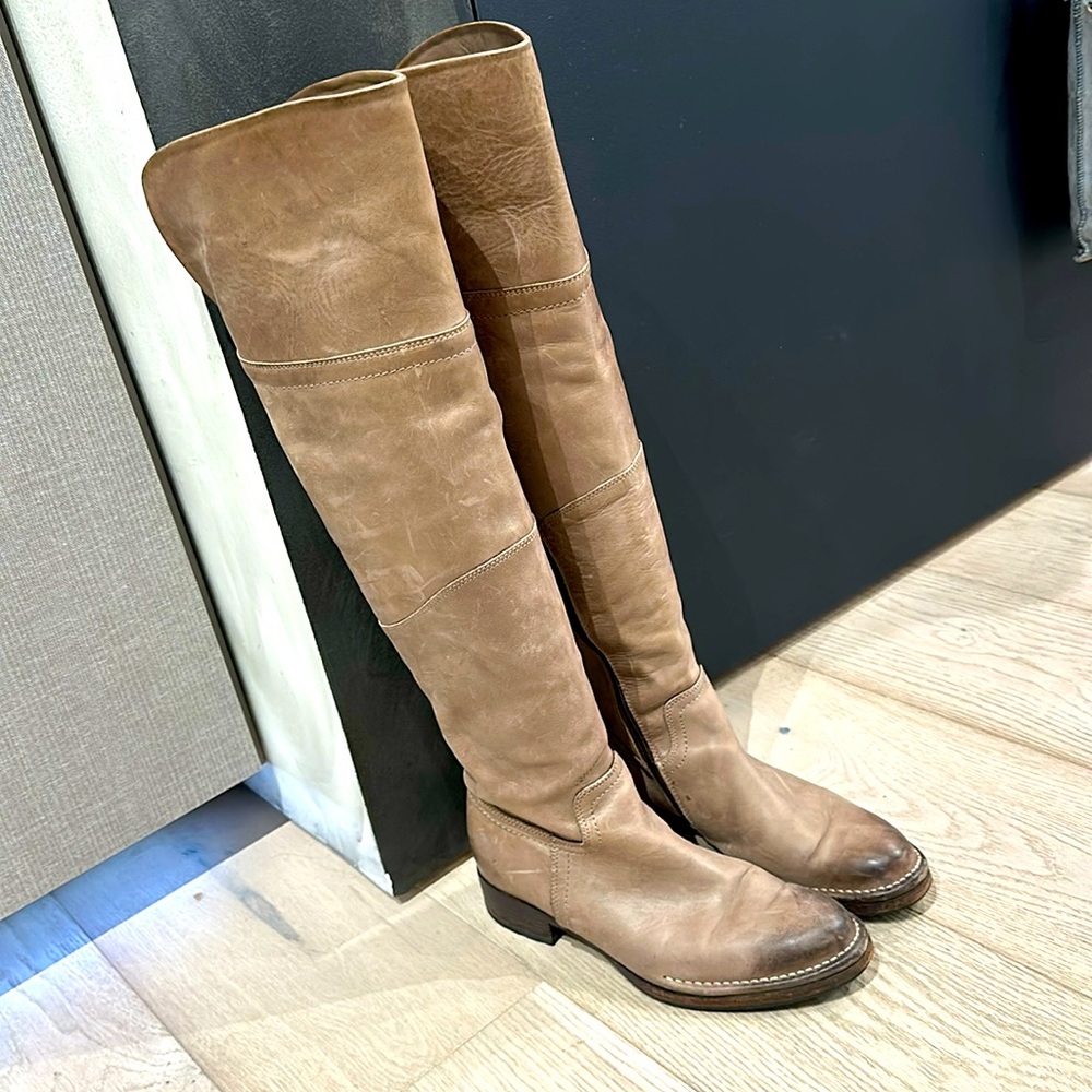 Italian Over the Knee LEATHER Alberto Fermani boots EU 39